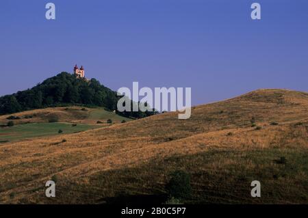 SLOWAKEI, BANSKA STIAVNICA, BAROQUE CALVARY (PILGERKIRCHE) Stockfoto