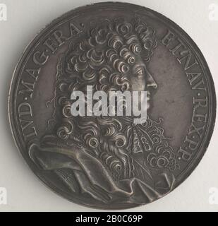 Charles Jean Francois Cheron, Louis XVI, n.d., Bronze, 2 9/16 in. (6,5 cm.) Stockfoto