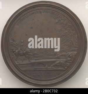 Ferdinand de Saint-Urbain, Leopold-Medaille 1727, 1727, Bronze, 2 9/16 Zoll. (7 cm Stockfoto