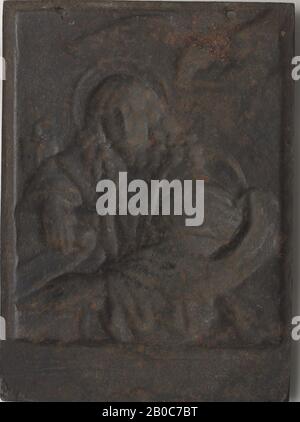 Unbekannter Künstler, St. John, Offenbarung, Kapitel 1,10, n.d., Eisen, 4 5/8 x 3 7/16 Zoll. (11,8 x 8,7 cm Stockfoto