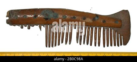 Niederlande Mittelalter, Kamm, Bio, Angler ?, 1,75 cm, vmec, Niederlande, Friesland Stockfoto