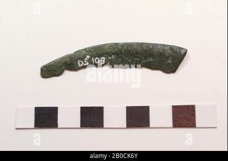 Old Europe, Blade, Metal, Bronze, 6,1 x 1,0 x 0,2 cm, Prehistory, Dänemark Stockfoto