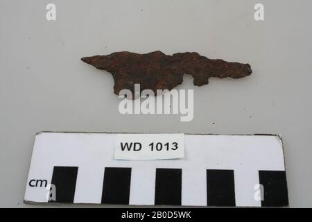 Messer, Metall, Eisen, L. 7,5 cm, Mittelalterl, Niederlande, Utrechter, Wijk bij Duurstede, Wijk bij Duurstede, Dorestad Stockfoto