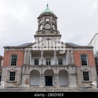 Dublin, Irland - 20. Februar 2020: Bedford Tower im Dublin Castle, Irland Stockfoto