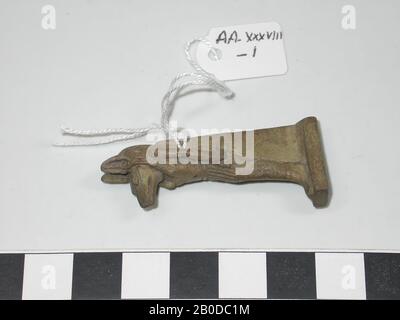 Statue, Anubis, stehend, Amulett, gott, Faienz, 4,7 cm, Ägypten Stockfoto