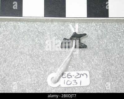 Statue, Löwe, liegend, Amulett, Tier, Stein (schwarz), 1,3 cm, Ägypten Stockfoto