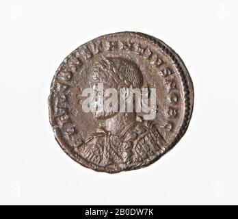 Niederländische Römerzeit, Münze, Follis, Constantius II. Cäsar, Metall, Kupfer, Diam., 19,5 mm, WT., 2,71 gr, roman 326, Niederlande, Utrechter, Utrechter, Utrechter Stockfoto