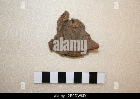 Niederlande Mittelalter, Fragment, Steingut, 5,3 x 5,8 cm, vmeb, Niederlande, Südholland, Katwijk, Rijnsburg Stockfoto