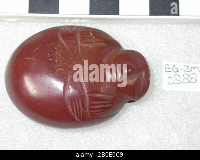 Ägypten, Amulett, Objekt, Stein, rot, braun, 5,7 cm, Standort, Ägypten Stockfoto