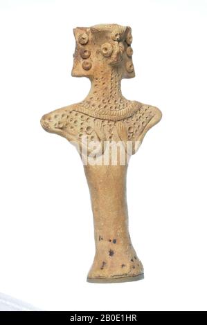 Uralter Naher Osten, Figurine, Steingut, H 15 cm, Lage, Syrien Stockfoto