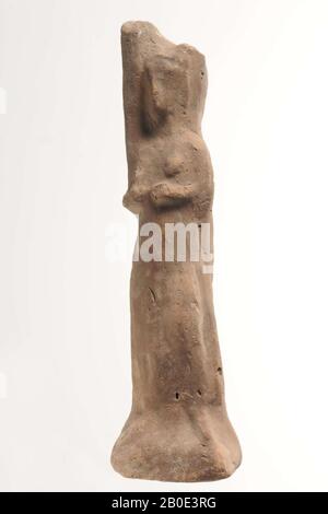 Uralter Naher Osten, Figurine, Steingut, 16,6 cm Stockfoto