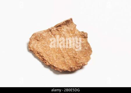 Uralter Naher Osten, Beschriftung, Steingut, Ton, 4 x 4 cm Stockfoto