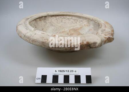 Niederländische Römerzeit, Reibschale, Steingut, h, 8 cm, Diam, 27,3 cm, roman, Niederlande, Südholland, Leidschendam-Voorburg, Voorburg, Arentsburg Stockfoto