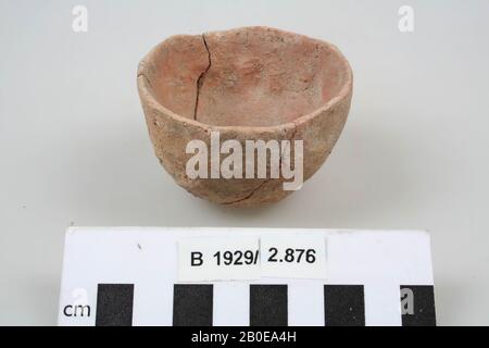 Schüssel, Steingut, h: 4,2 cm, Durchm: 6,5 cm, Israel Stockfoto