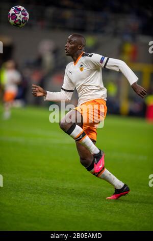 Mouctar Diachaby (Valencia CF) während der Uefa Champions League-Runde von 16 Spielen zwischen Atalanta 4-1 Valencia CF im Giuseppe Meazza Stadium am 19. Februar 2020 in Milano, Italien. (Foto von Maurizio Borsari/AFLO) Stockfoto