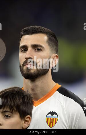 José Gaya (Valencia CF) während der Uefa Champions League-Runde des 16. Spiels zwischen Atalanta 4-1 Valencia CF im Giuseppe Meazza Stadium am 19. Februar 2020 in Milano, Italien. (Foto von Maurizio Borsari/AFLO) Stockfoto