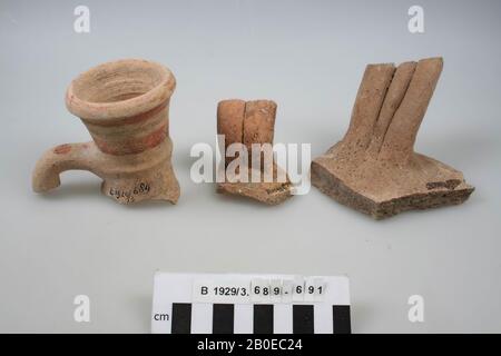 Schard, Griff, Keramik, br: 10,3 cm, h: 7,5 cm, Israel Stockfoto