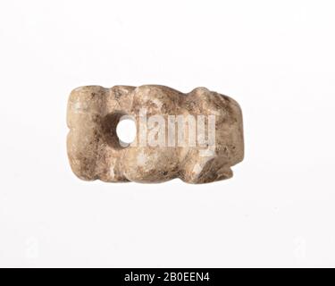 Figurine, Zierde, Stein, Kalksteine, L 1,3 cm, H 2,1 cm, Iran Stockfoto