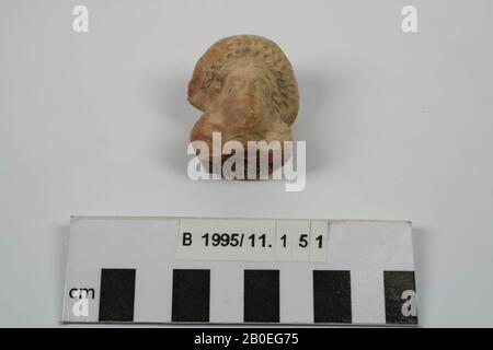 Uralter Naher Osten, Figurine, Steingut, L 3,7 cm, Lage, Irak Stockfoto