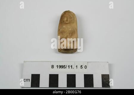 Uralter Naher Osten, Figurine, Steingut, L 5,8 cm, Lage, Irak Stockfoto