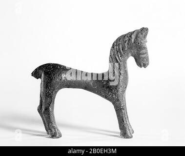 Klassische Antike, Tierfigur, Bronze, 5 x 4,8 x 1,8 cm, Standort, Italien Stockfoto