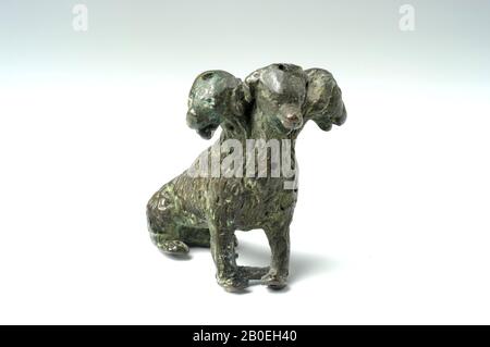 Klassische Antike, Tierfigur, Bronze, 6 x 5,1 x 4,1 cm, Standort, Italien Stockfoto