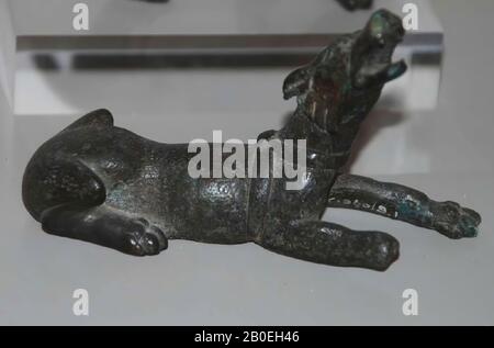 Klassische Antike, Tierfigur, Bronze, 10 cm Stockfoto