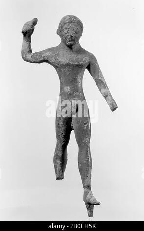 Klassisches Altertum, Staatuette, Bronze, 11 x CA. 4 x ca. 3 cm, Lage, Italien Stockfoto