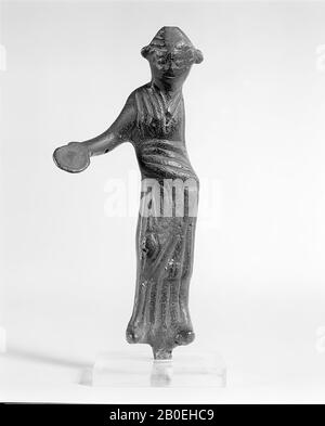 Klassische Altertümer, Statuette, Bronze, 10,7 x 4,5 x 2 cm, Lage, Italien Stockfoto