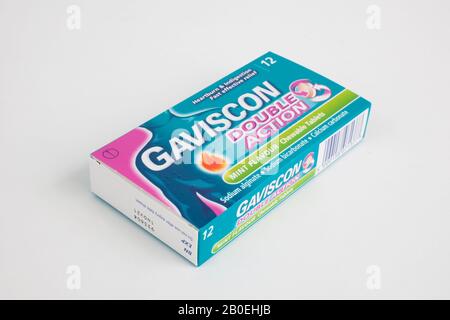 Gaviscon Verdauungstabletten Stockfoto