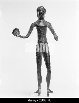 Klassische Altertümer, Statuette, Bronze, 11 x 5,5 x 2 cm, Lage, Italien Stockfoto