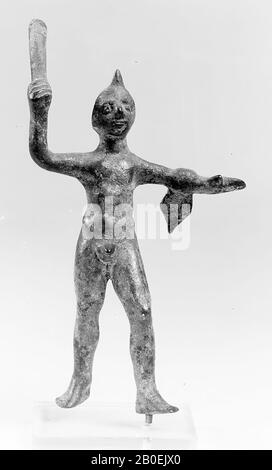 Klassisches Altertum, Statuette, Bronze, 10 x 5,5 x CA. 3 cm, Lage, Italien Stockfoto