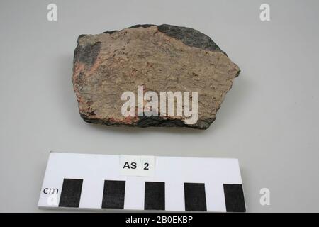 Das niederländische Mittelalter, Fragment, Keramik, handförmig, 8,5 x 11,5 x 1,8 cm, Mittelaltertüm, Niederlande, Groningen Stockfoto