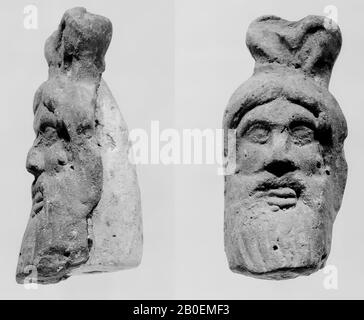 Figurine, Fragment, Kopf, Steingut, Terrakotta, 4,3 cm, Roman 0 Stockfoto