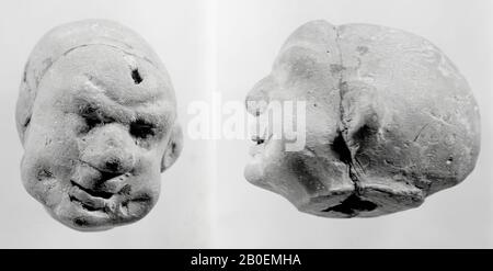 Figurine, Fragment, Kopf, Keramik, Terrakotta, 2 cm, Roman 0 Stockfoto