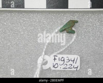 Falcon, Amulett, Tier, Faienz, Höhe: 0,6 cm, Ägypten Stockfoto