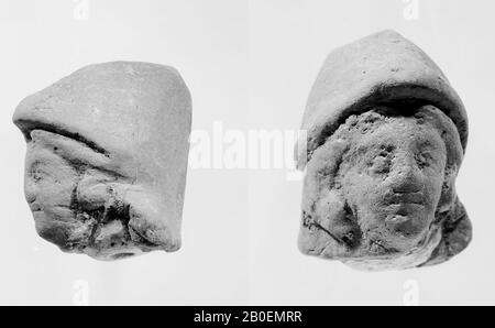 Figurine, Fragment, Kopf, Steingut, Terrakotta, 2,7 cm, Roman -10 Stockfoto