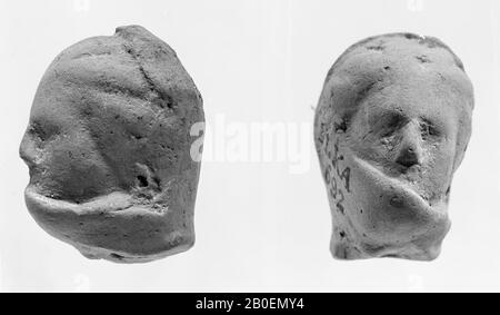 Figurine, Fragment, Kopf, Steingut, Terrakotta, 2,3 cm, hellenistisch -330 Stockfoto