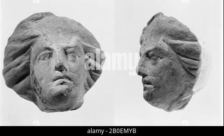 Figurine, Fragment, Kopf, Steingut, Terrakotta, 2,6 cm, hellenistisch -330 Stockfoto