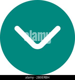 Einfaches UI Glyph Symbol Design Image. Kann auch für die Benutzeroberfläche verwendet werden. Geeignet für mobile Apps, Web-Apps und Printmedien. Stockfoto