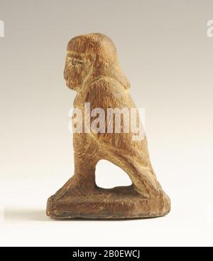 Seelenvogel, Mama Brust, Fragment, Holz, 8 cm, Spätzeit, Ägypten Stockfoto