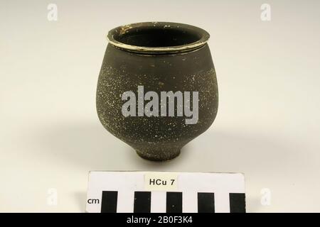 Die niederländische Römerzeit, Urne, Keramik, h, 9 cm, Diam, 9 cm, roman, Niederlande, Limburger, Heerlen, Heerlen Stockfoto
