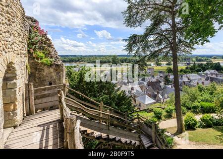 Frankreich, Indre et Loire, regionaler Naturpark der Loire-Touraine, Loire-Tal, das von der UNESCO zum Weltkulturerbe erklärt wird, Langeais, Chateau de Langeais Par Stockfoto