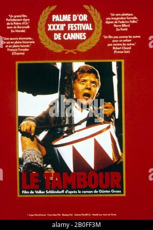 Die Blechtrommel Jahr: 1979 Westdeutsche Regie: Volker Schlöndorff David Bennent Poster (Fr) Goldene Palme Cannes 1979 Stockfoto