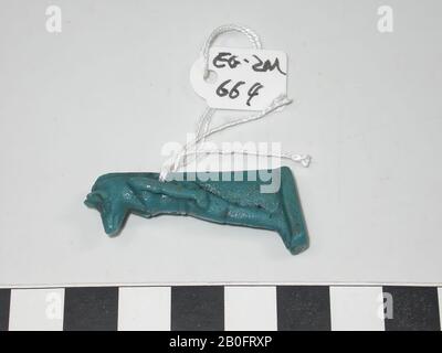 Statue, Anubis, stehend, Amulett, gott, Faienz, 4 cm, Ägypten Stockfoto