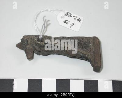 Statue, Anubis, stehend, Amulett, gott, Keramik, 6 cm, Ägypten Stockfoto