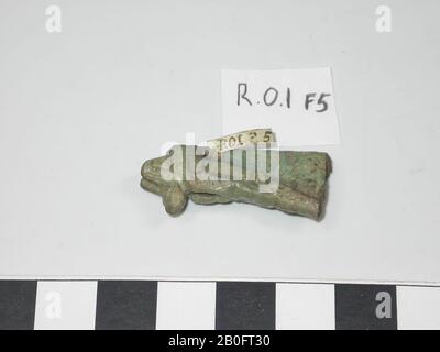 Statue, Anubis, stehend, Amulett, gott, Faienz, 3,3 cm, Ägypten Stockfoto