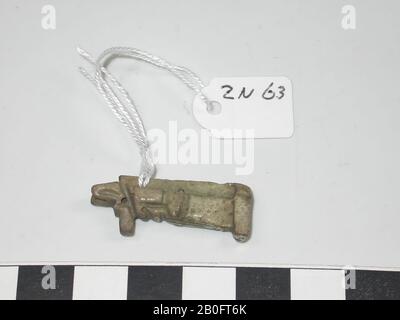 Statue, Anubis, stehend, Amulett, gott, Faienz, 3 cm, Ägypten Stockfoto