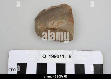 Feuersteinwerkzeug, Werkzeug, Stein, Feuerstein, 4,3 x 4,2 x 1 cm, Vorgeschichte Stockfoto