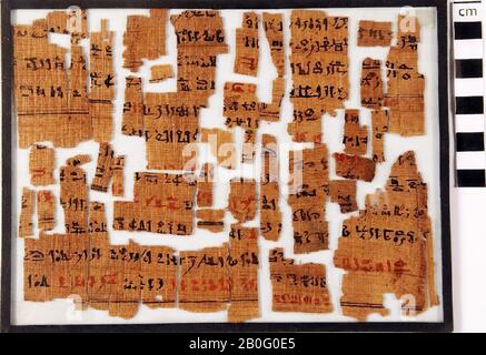 Ägypten, Manuskript, hieratisch, Papyrus, 18 x 24 cm, Griechisch-römische Zeit, Pillenzeit, Ägypten Stockfoto